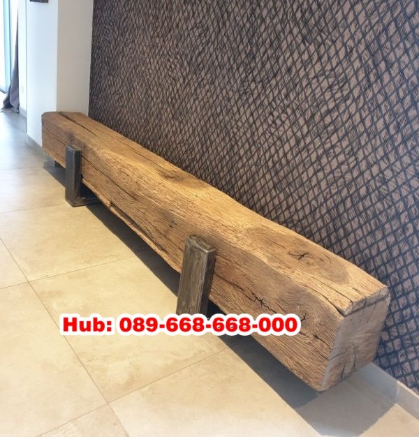 Bangku Kayu Balok Panjang