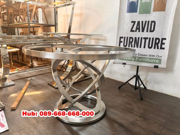 Kaki Meja Stainless Hairline