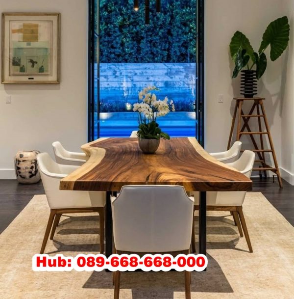 Meja Kayu Trembesi Kota Bengkulu