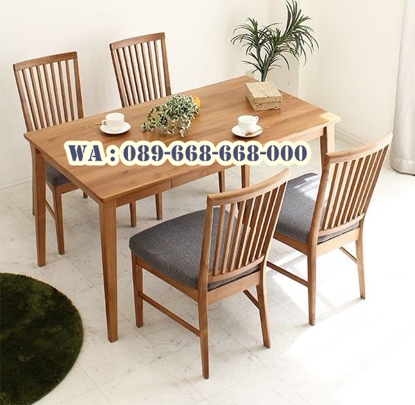 Meja Makan Kayu Jati Minimalis Boyolali