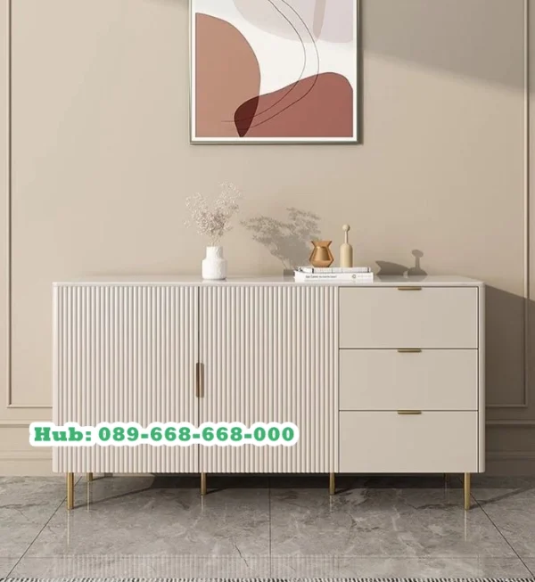 Meja Tv Salur Kaki Stainless