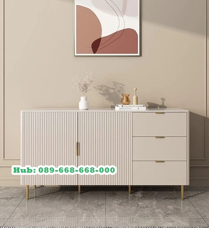 Meja Tv Salur Kaki Stainless