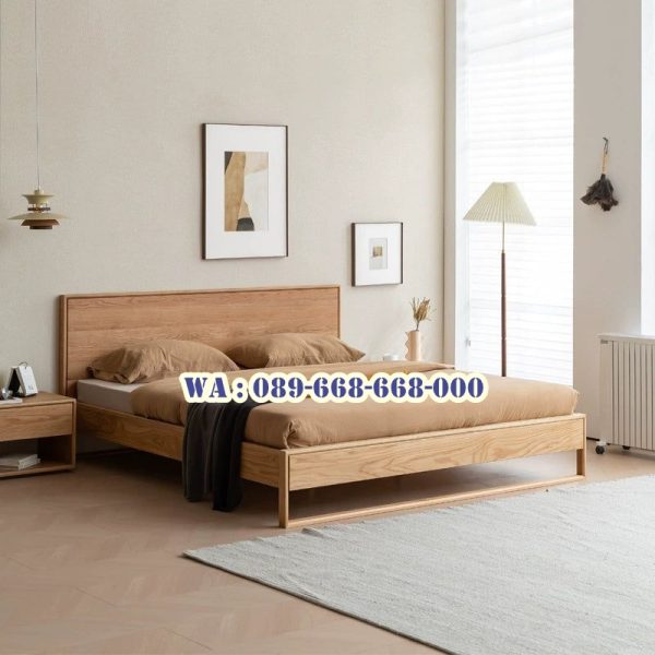 Tempat Tidur Jati Utuh Minimalis Wonosobo