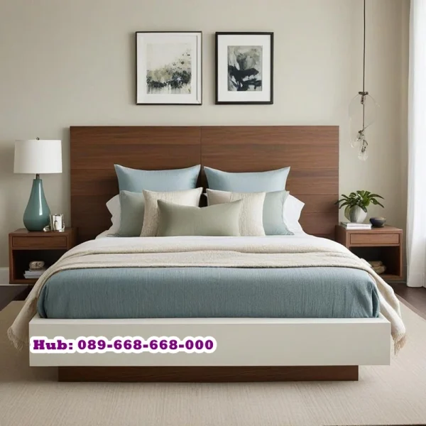 Tempat Tidur Kayu Ukuran 180 X 200 cm