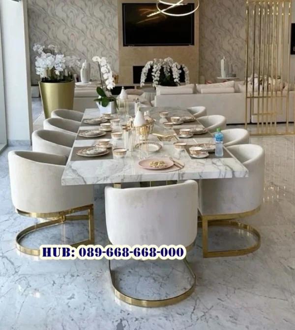 Meja Makan Marmer Bandung