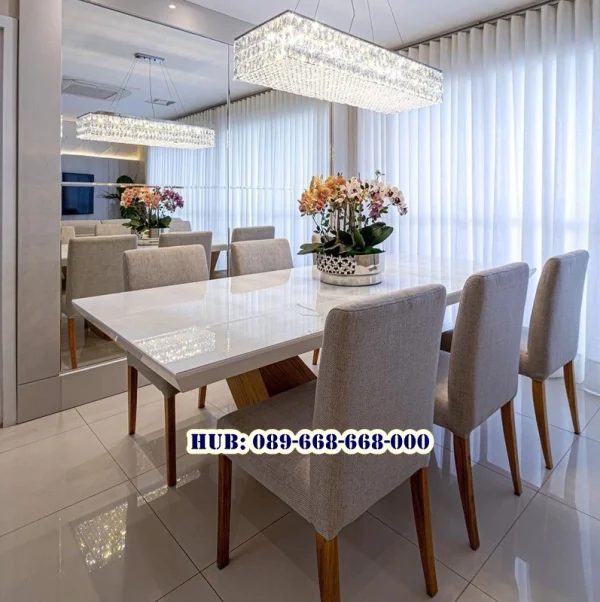 Meja Marmer Kayu Jati