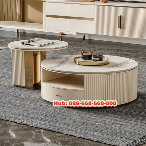 Meja Tamu Marmer Bulat Surabaya