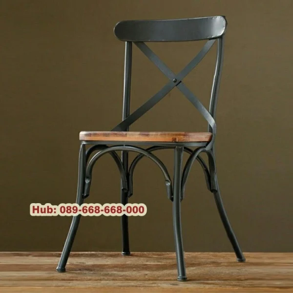 Kursi Cafe Besi Sandaran
