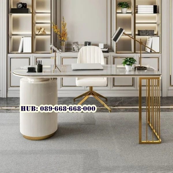 Meja Direktur Marmer Modern