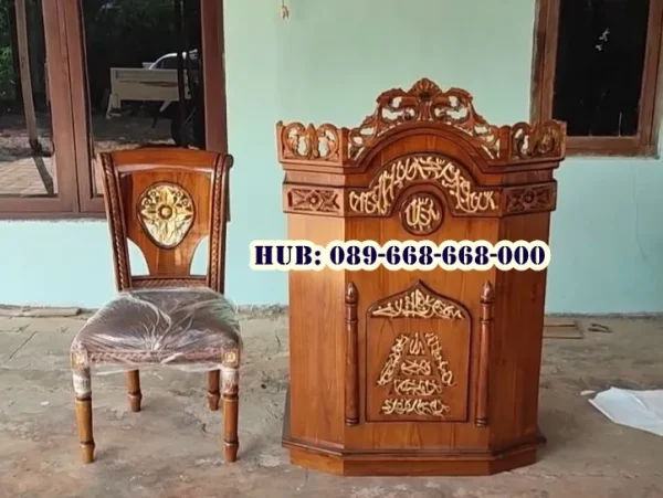 Harga Mimbar Masjid Kayu Jati