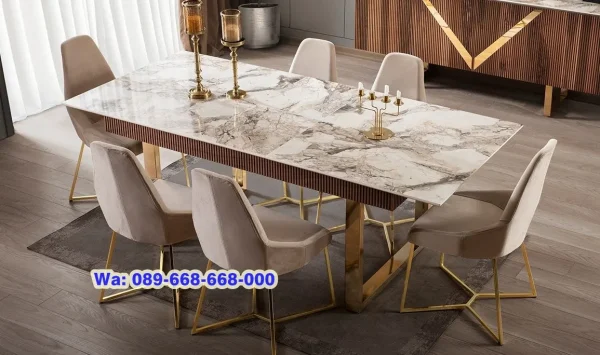 Harga Meja Makan Granit 6 Kursi