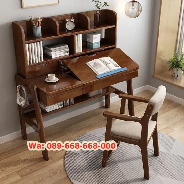 Meja Belajar Jati Terbaru