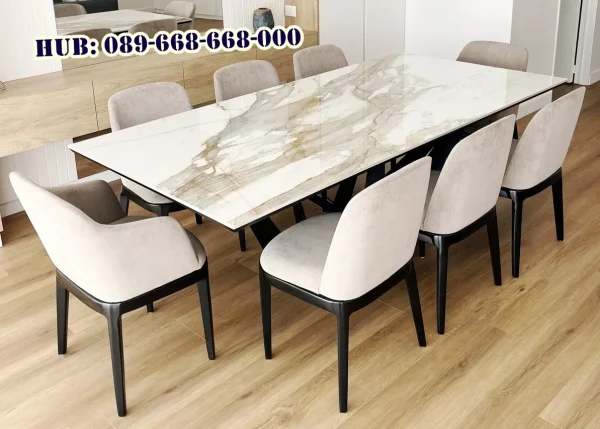 Meja Makan Granit Minimalis