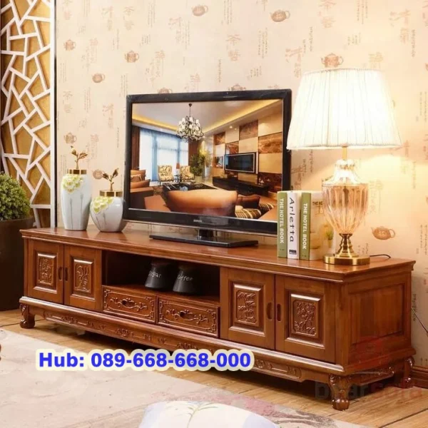 Meja Tv Jati Ukir Jepara