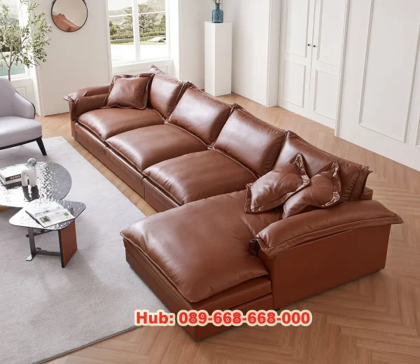 Sofa L Kulit Modern
