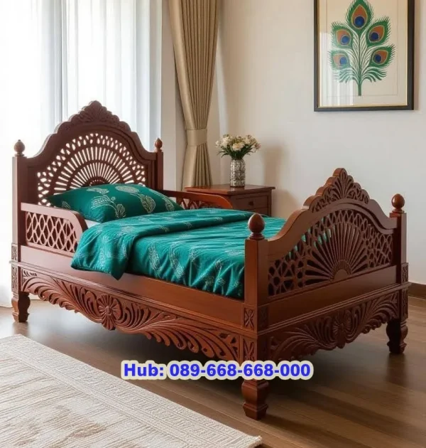 Tempat Tidur Single Ukir