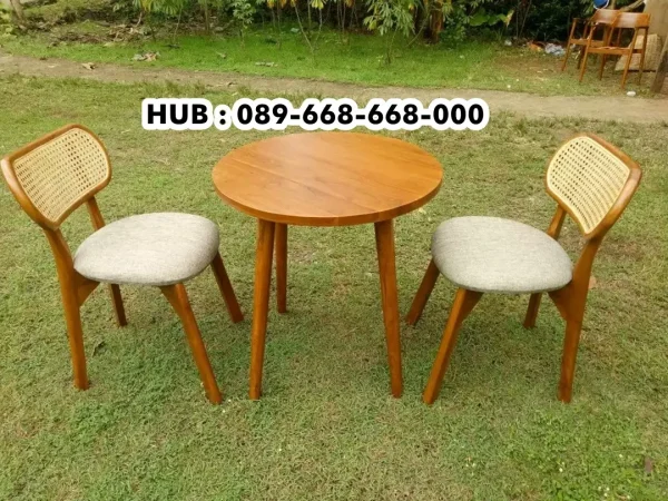 Kursi Teras Kacang Rotan