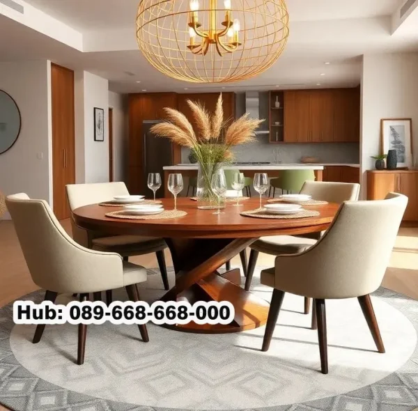 Meja Kayu Jati Solid Utuh Jakarta