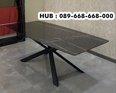 Meja Marmer Kaki Spider