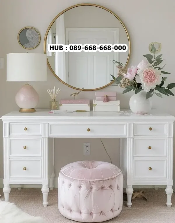 Meja Rias Duco Putih Jepara