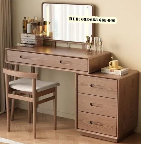 Meja Rias Jati 5 Laci