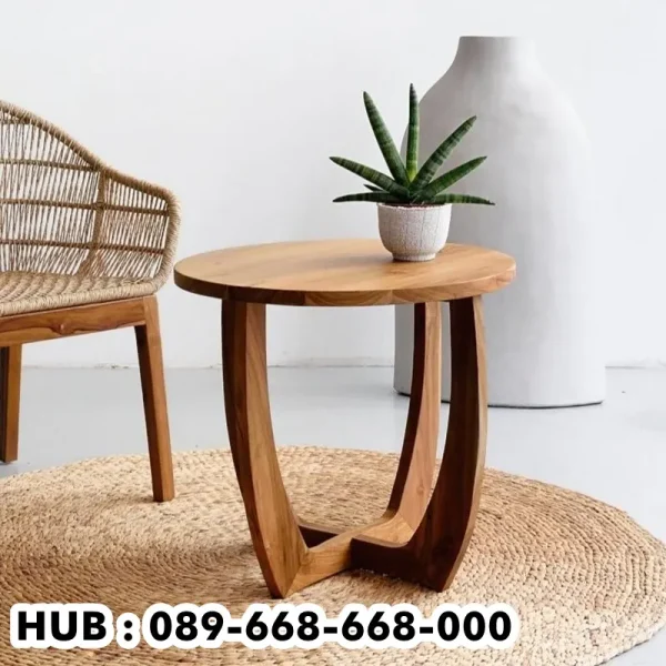 Meja Sudut Lingkar Minimalis