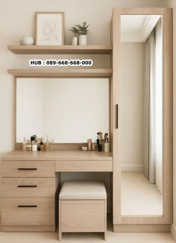 Full Set Meja Rias Minimalis Modern Bandung