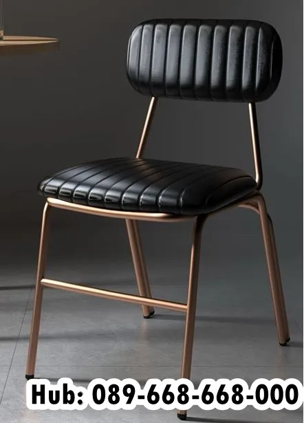 Jual Kursi Makan Kaki Stainless Gold