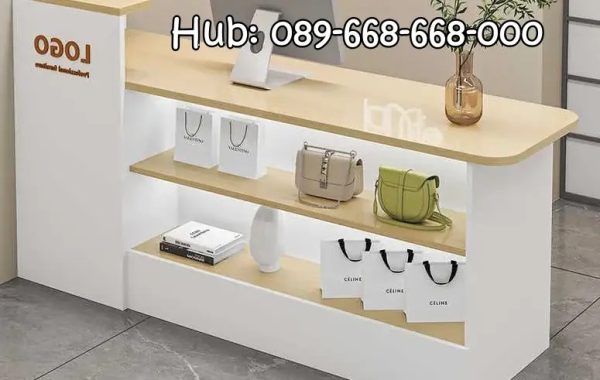 Jual Meja Resepsionis Warna Putih