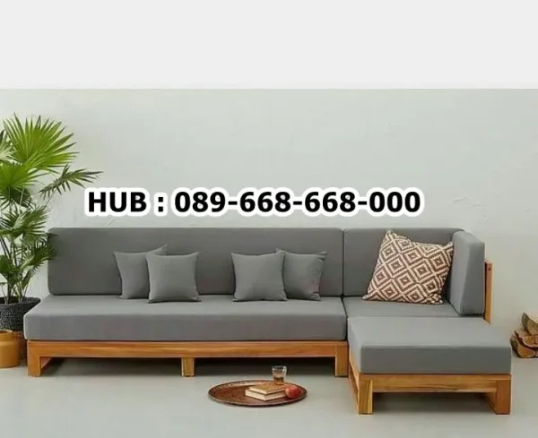 Kursi Sofa Letter L Jati Low Profile