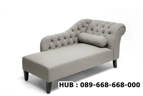 Kursi Sofa Malas Kancing Tufted Klasik Modern