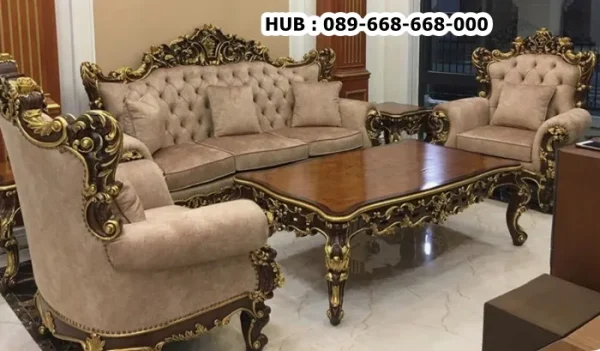 Kursi Tamu Mewah Ukir Jati Jepara