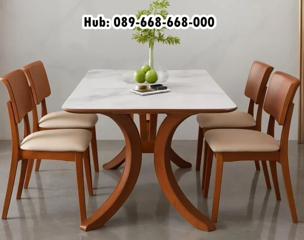 Meja Makan Marmer Desain Eksklusif 2026