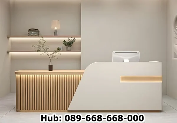 Meja Resepsionis Dual Tone Horizon