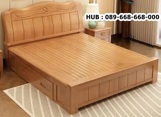 Tempat Tidur Kayu Simpel Bandung