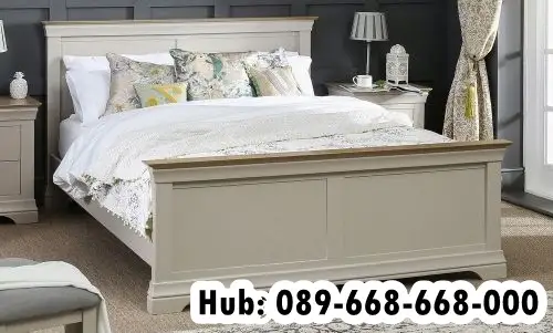 Tempat Tidur kayu Jati Desain Elegan Kota Lamongan