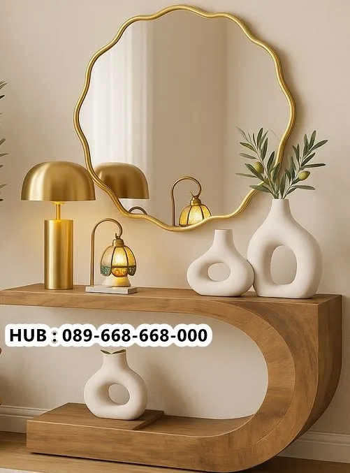 Jual Meja Konsul Makassar Desain Modern Kayu Jati
