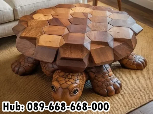 Jual Coffee Table Bentuk Kura-Kura Unik
