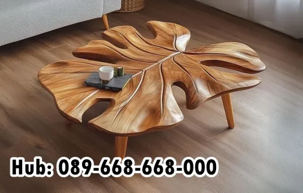 Jual Coffee Table Premium Bahan Kayu Jati Alami