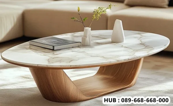 Coffe Table Trend Masakini Marmer Jati