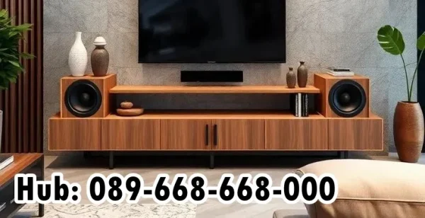 Jual Meja Tv with Built-In Storage
