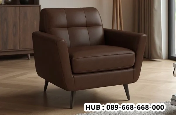 Kursi Single Sofa Santai Premium Leather
