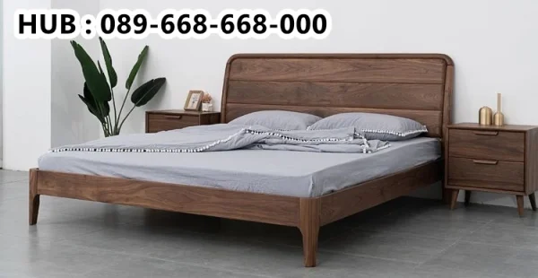 Tempat Tidur Retro Jati Walnut Bekasi
