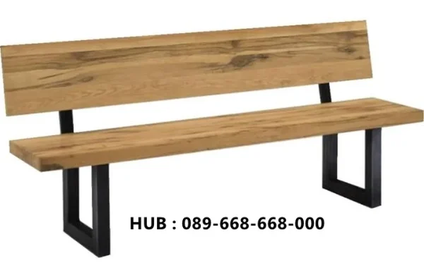 Bangku Kayu Trembesi Natural Industrial