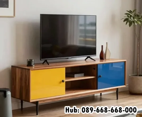 Jual Meja Tv Material Kayu Jati Estetik