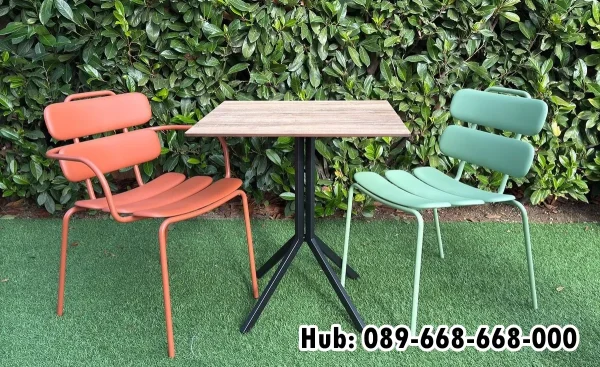 Meja Kursi Cafe Outdoor Besi Modern