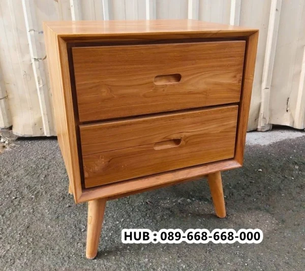 Meja Nakas Jati Minimalis Retro