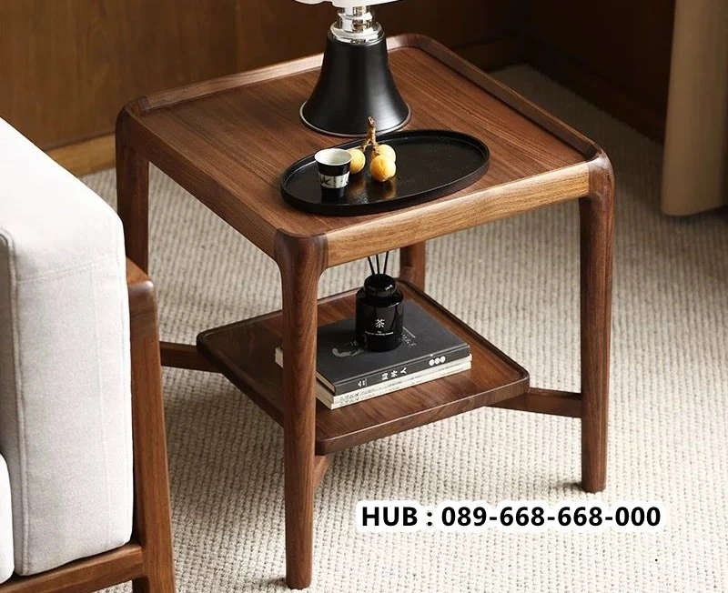 Meja Sudut Nampan Kayu Jati Terbaru