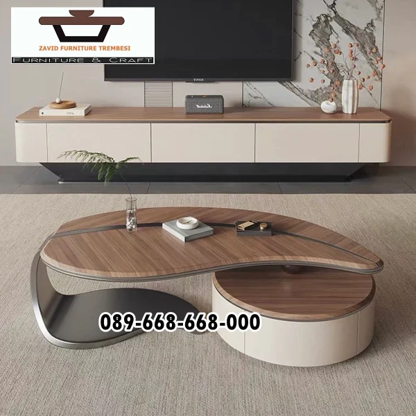 Coffe Table Bentuk Daun Minimalis