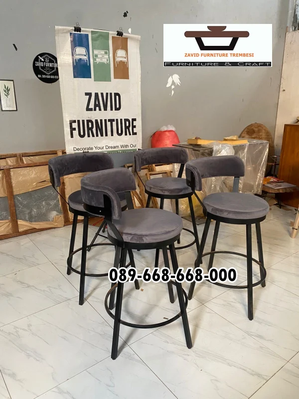 Kursi Bar Putar Industrial Bandung